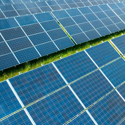 Photovoltaic solar system for ptoction of cheap and alternative energy, close up